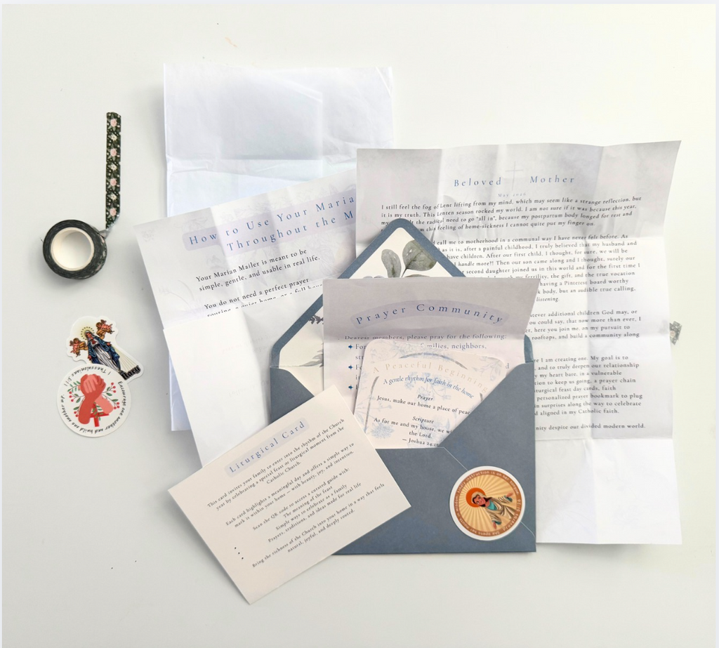 Marian Letters Monthly Subscription | Catholic Happy Mail for Mothers