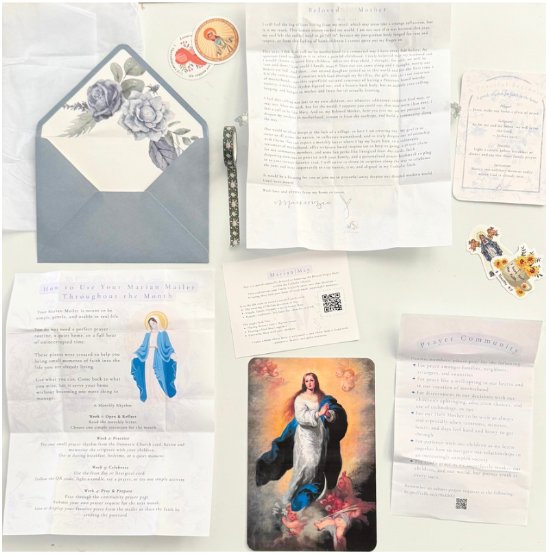 Marian Letters Monthly Subscription | Catholic Happy Mail for Mothers